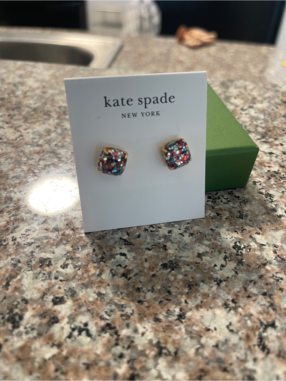 Kate Spade Multi Color Glitter Earrings